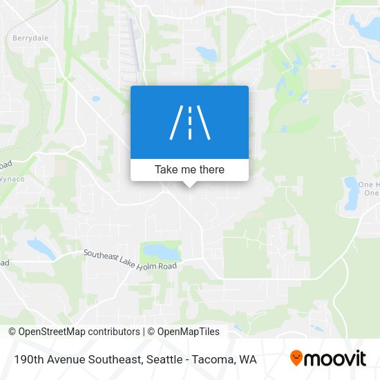 Mapa de 190th Avenue Southeast