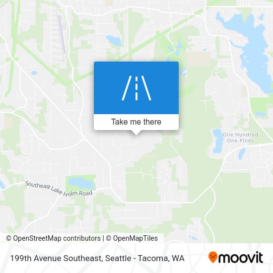 Mapa de 199th Avenue Southeast