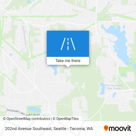 Mapa de 202nd Avenue Southeast