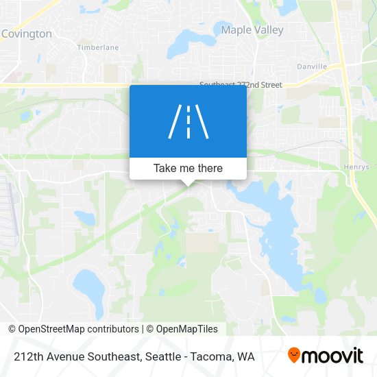 212th Avenue Southeast map