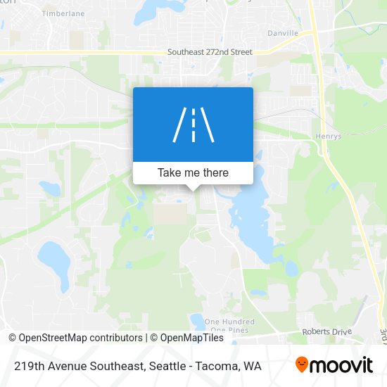 Mapa de 219th Avenue Southeast
