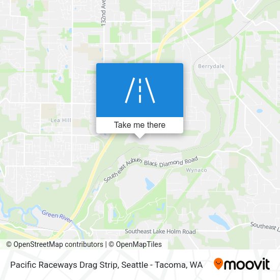 Pacific Raceways Drag Strip map