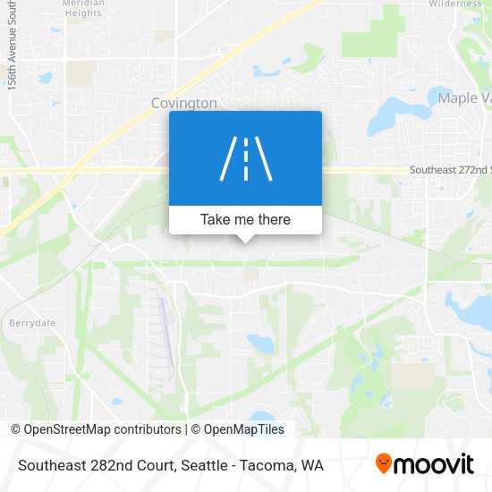 Southeast 282nd Court map