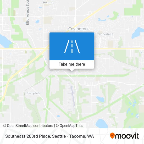 Southeast 283rd Place map