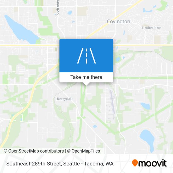 Southeast 289th Street map