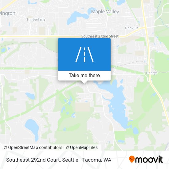 Southeast 292nd Court map