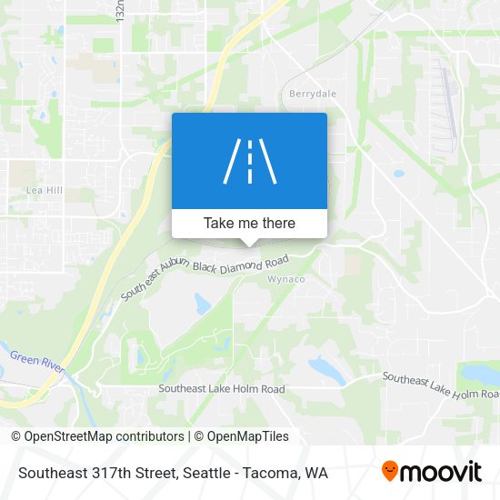 Southeast 317th Street map