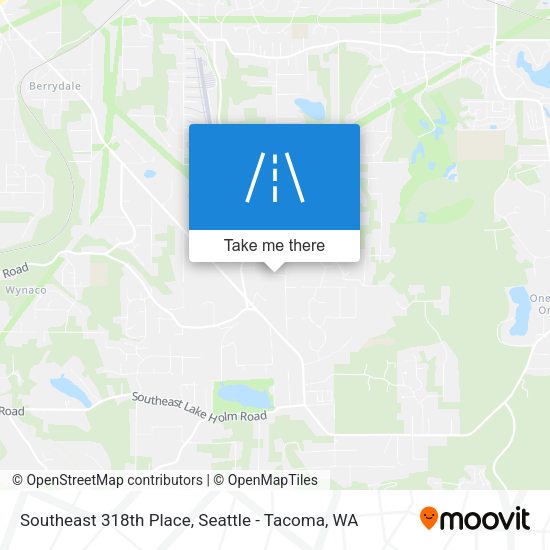 Southeast 318th Place map