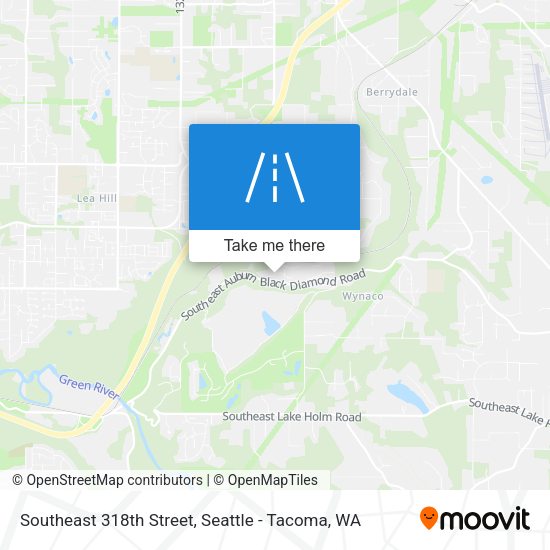 Southeast 318th Street map