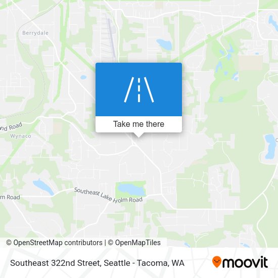 Southeast 322nd Street map