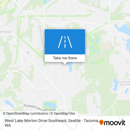 Mapa de West Lake Morton Drive Southeast