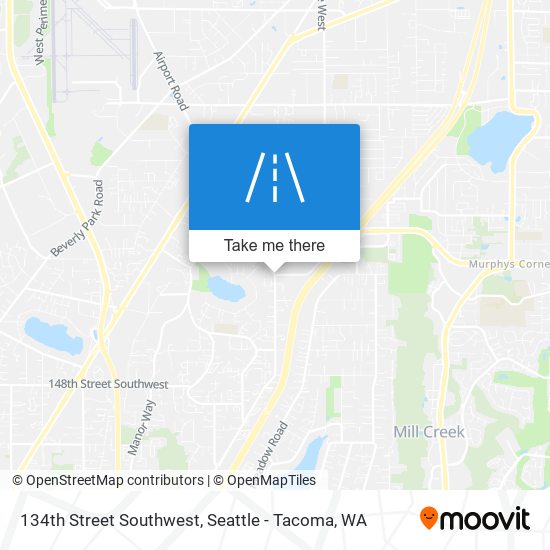 134th Street Southwest map