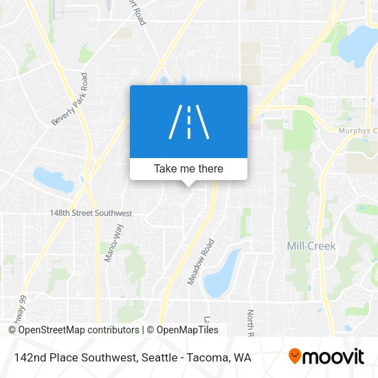 Mapa de 142nd Place Southwest