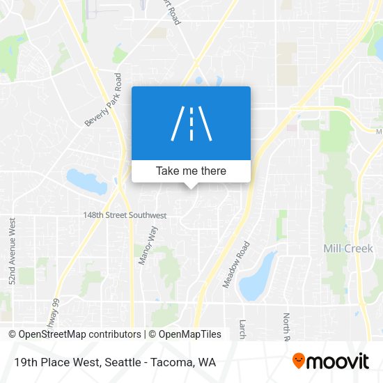 Mapa de 19th Place West