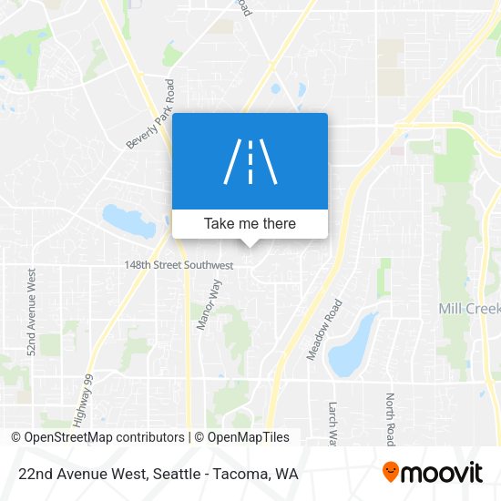 22nd Avenue West map