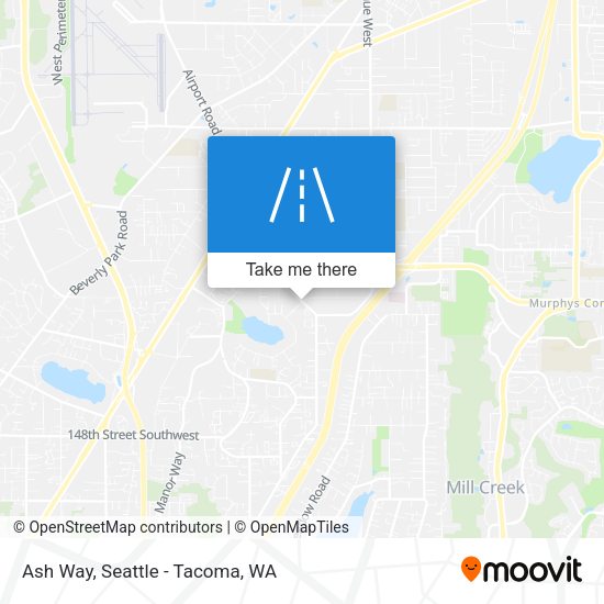 Ash Way map