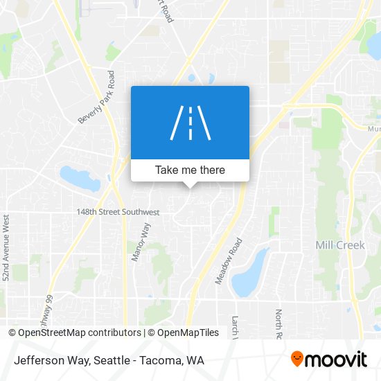 Jefferson Way map