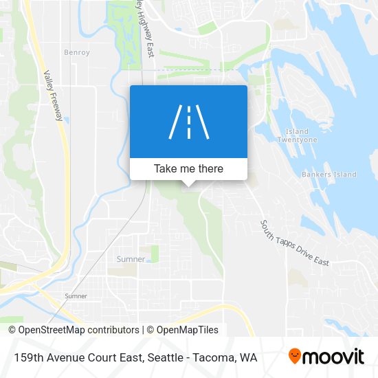 Mapa de 159th Avenue Court East