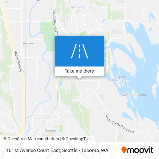 Mapa de 161st Avenue Court East
