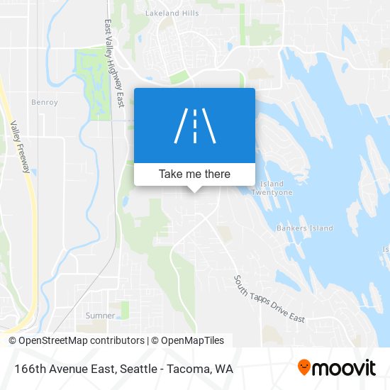 166th Avenue East map