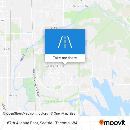 Mapa de 167th Avenue East