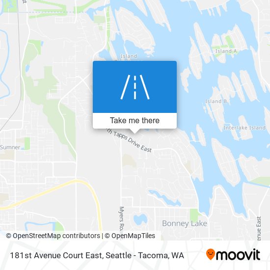 Mapa de 181st Avenue Court East