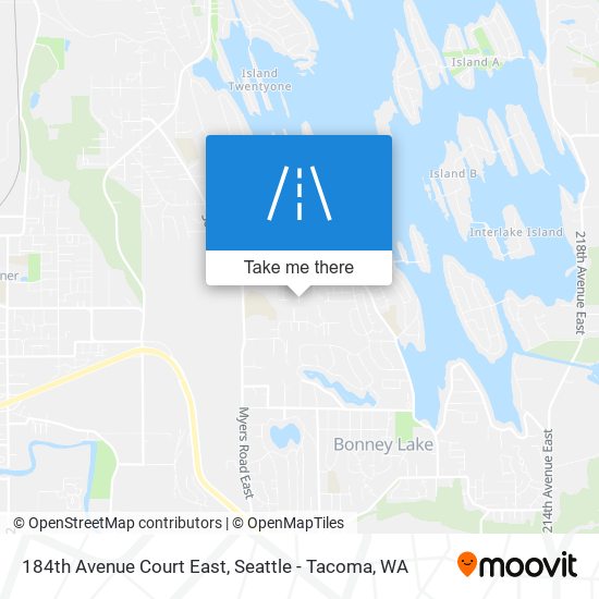 184th Avenue Court East map