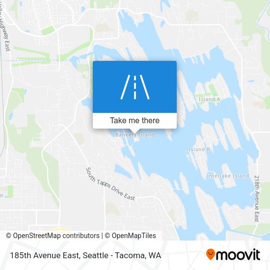 185th Avenue East map