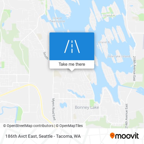 Mapa de 186th Avct  East