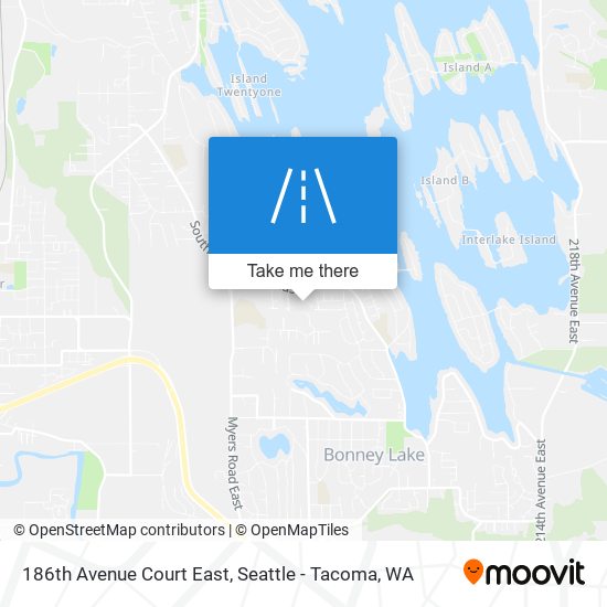 Mapa de 186th Avenue Court East