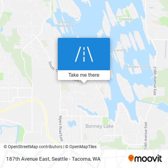 187th Avenue East map