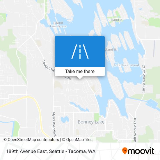 189th Avenue East map
