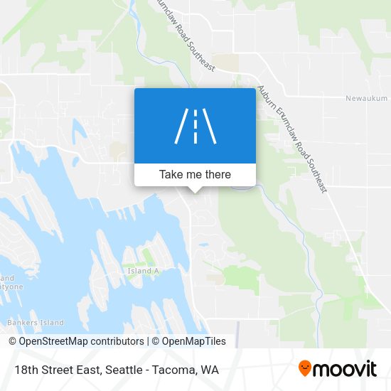 18th Street East map
