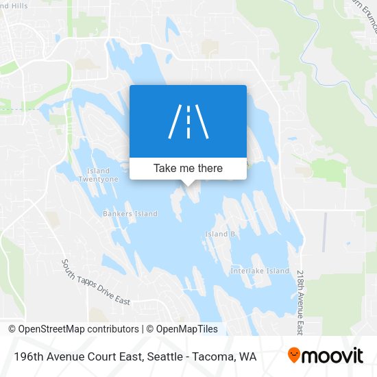 Mapa de 196th Avenue Court East