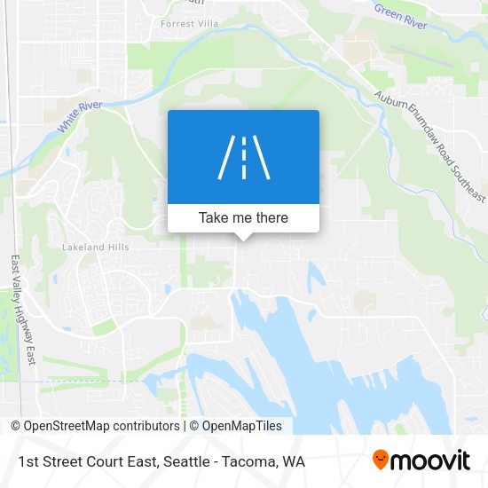 1st Street Court East map