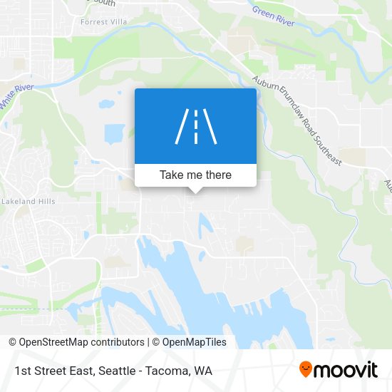 1st Street East map