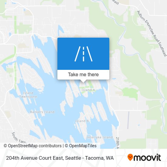 Mapa de 204th Avenue Court East