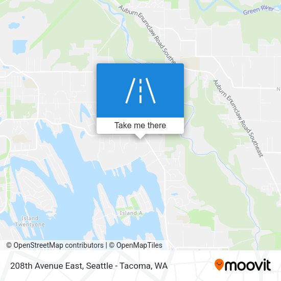Mapa de 208th Avenue East