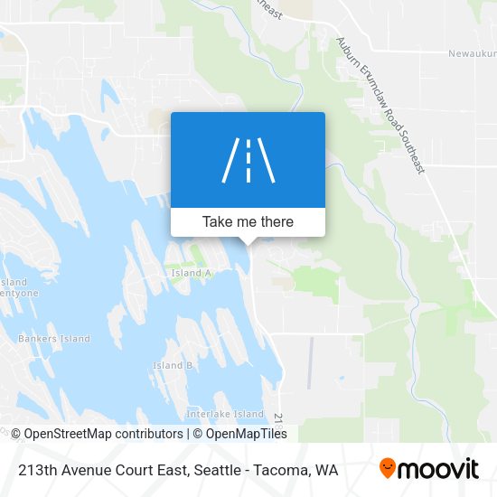 Mapa de 213th Avenue Court East