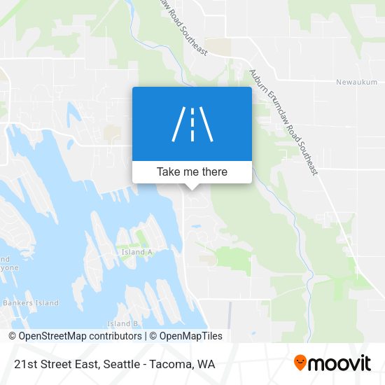 21st Street East map