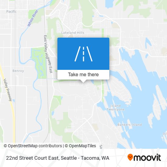 Mapa de 22nd Street Court East