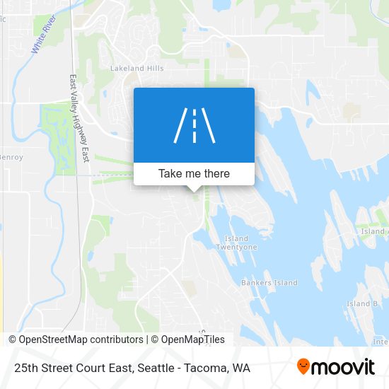 Mapa de 25th Street Court East