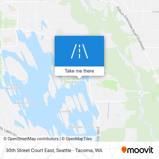 Mapa de 30th Street Court East