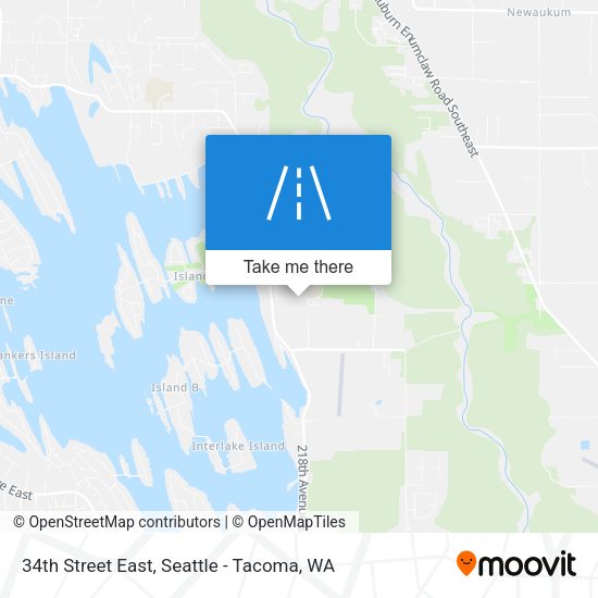 34th Street East map