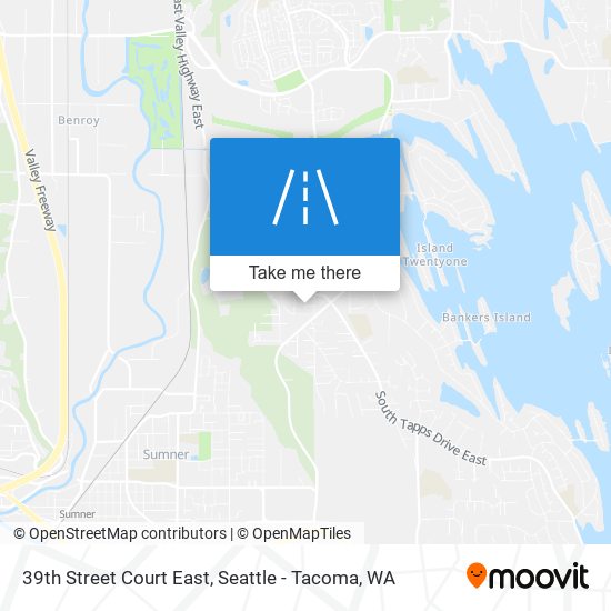 Mapa de 39th Street Court East