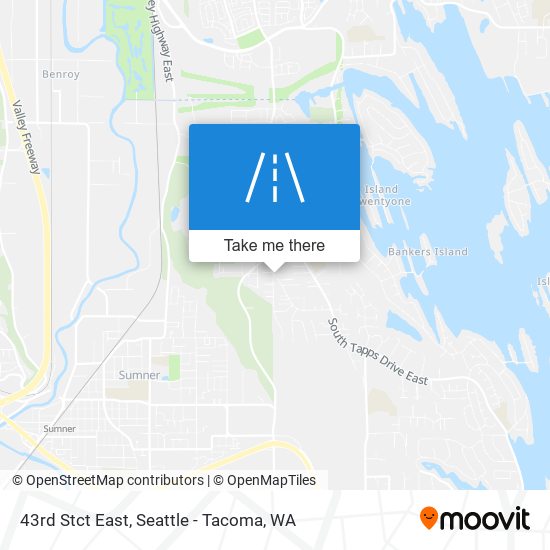 43rd Stct  East map