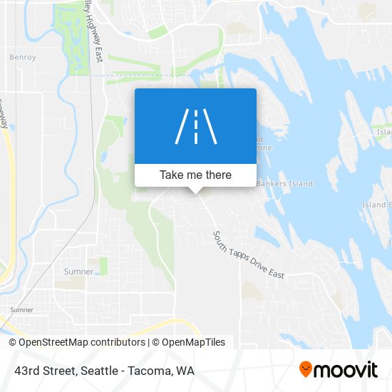 43rd Street map
