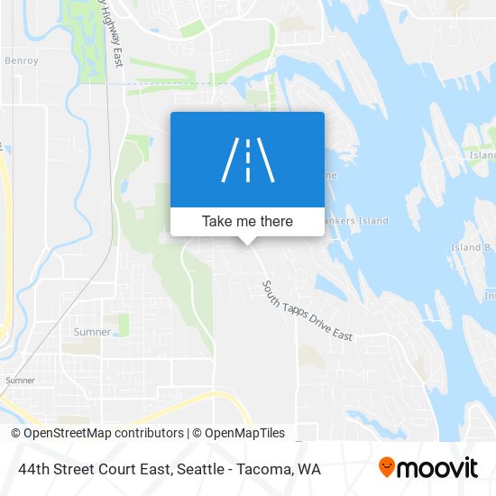 Mapa de 44th Street Court East