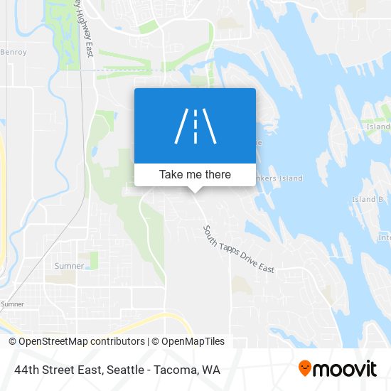 44th Street East map