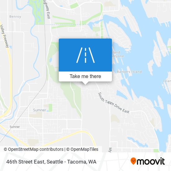 46th Street East map
